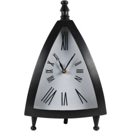 Pyramid Mantel Clock - Black 